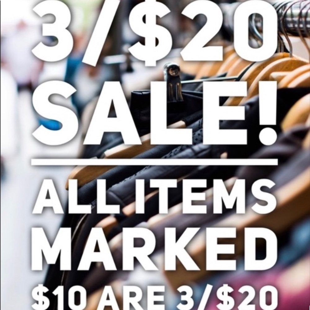 SALE 3/$20*